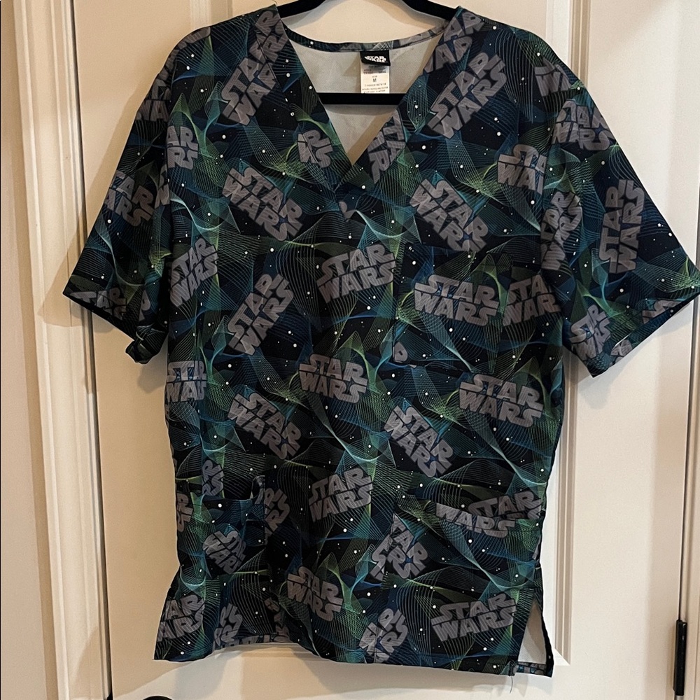Star Wars Men's Nursing Scrub Top